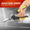 Aviation Snips Professional Tin Snips Straight Cut Versatile Wear-Resistant Ergonomic