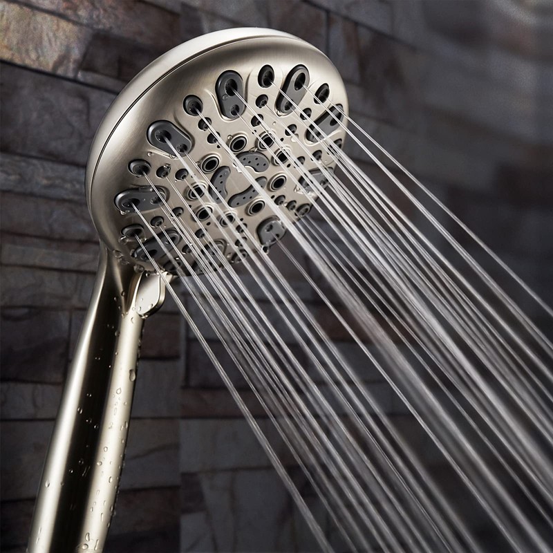 Couradric Handheld Shower Head, 6 Spray Setting High Pressure Shower