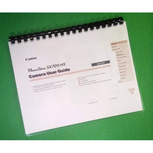 Unbranded/Generic Owners Manual for Canon SX720HS Power Shot Camera 185