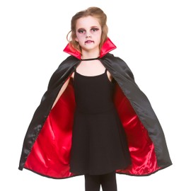 Wicked Costumes Kids Unisex Super Deluxe Satin Vampire Cape Fancy Dress Costume - (One Size)