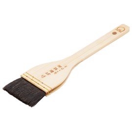 Endoshoji WHK02030 Professional Wooden Handle Black Brush (Goat Hair) 1.2 inches (30 mm)