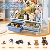 Toy Storage Organizer with 4 Drawers, Large Capacity Stuffed Animal