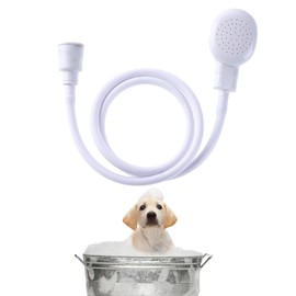 Single Tap Shower Attachment, Shower Attachment for Bath Taps, Pet Shower Sink Hose, Single Tap Shower Hose with Fit Clamp Included, for Bathing Baby, Pet, Portable Dog Shower