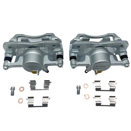 DOUQANG 2Pcs Brake Caliper Assembly with Bracket Compatible with Honda Civic 1996-2011 for Acura EL 1997-2000 for Honda Insight 2010-2014- Front Driver and Passenger Side 19-B1832, 19-B1833
