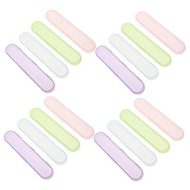 minkissy 20pcs Lightweight Plastic Tweezer Case with Antiscratch Lining Compact Travel Storage Box for Eyelash Tweezers and Manicure Tools Holder for Precision Grooming