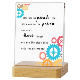 Parxara Coworker Gifts 6X4 Birthday Gifts Retirement Gifts Leaving Gift New Job Going Away Gift for Boss Leader Lady Farewell Gifts Birthday Christmas Desk Plaque for Home Office