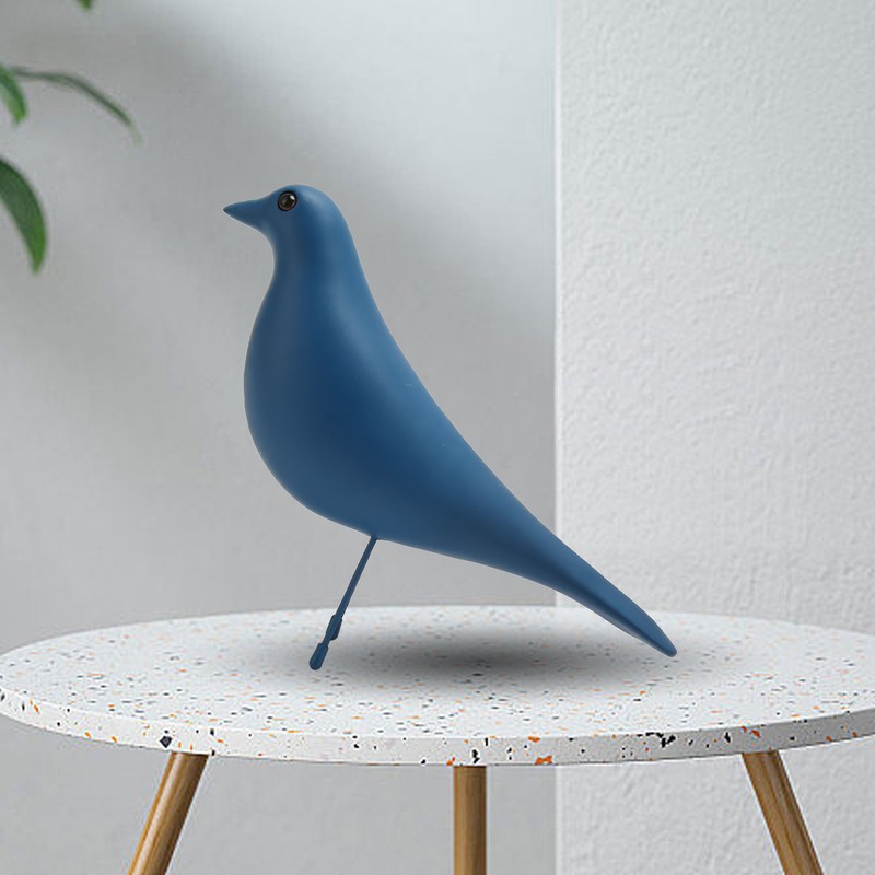 Bird Figurine Resin Cute Modern Decorative Bird Statue Ornament for