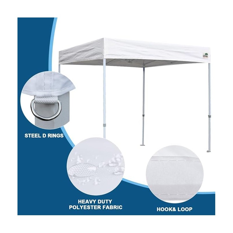 Eurmax USA Printed 8x8 Photo Booth Flat Replacement Canopy Top