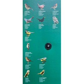 Esschert Design Esschert Design FB416 Bird Sounds Clock, Dark Brown