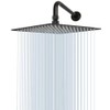 NearMoon Square Rain Shower Head With Extension Arm, Large Stainless