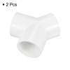 PATIKIL 2" PVC Rohrbeschläge 2Pack 3 Wege Y Form Wasserschlauch