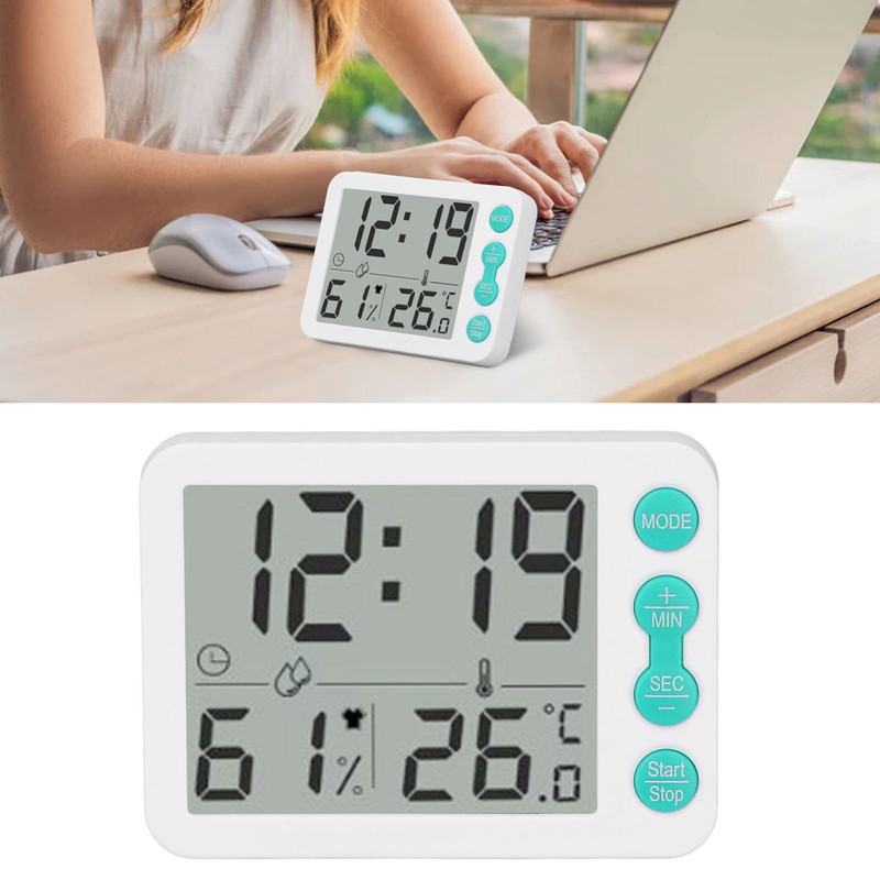 Indoor Digital Temperature Humidity Meter Multifunctional Electronic Thermometer Hygrometer with