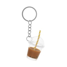ARFUKA Keyring Acrylic Bubble Tea Cup Keychain Cute Key Holder Bag Charm Backpack Decoration Accessories for Women & Men