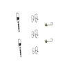 UL Fishing Trout Bait Set with Rubber Worm Rubber Bait