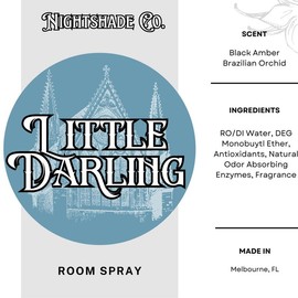 Nightshade | LORD | Room + Linen Spray | Highly scented 4oz bottle - Character: Little Darling