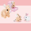 Electric Rabbit Plush Toy Battery Operated Stuffed Bunny Jumping Wiggle