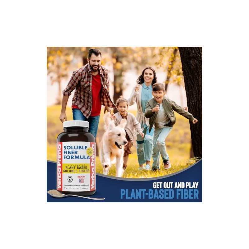 Soluble Fiber Formula, 12 oz (340 g) - Yerba Prima
