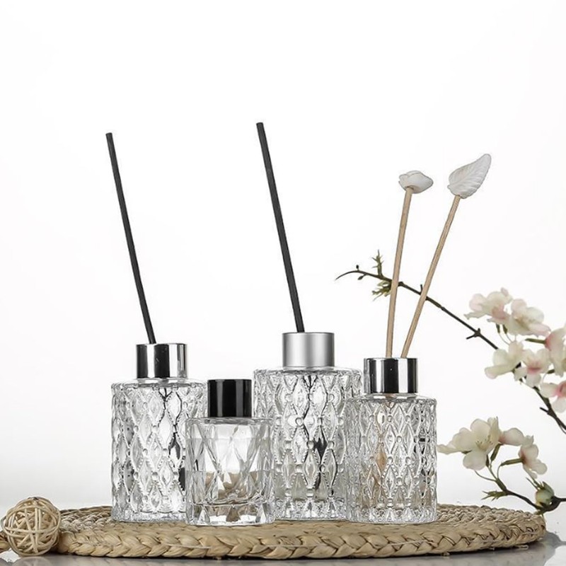 150 ml Glas-Diffusor-Flaschen, leer, transparent, Diffusor-Gläser, Aromatherapie-Behälter, Duftzubehör, Verwendung für