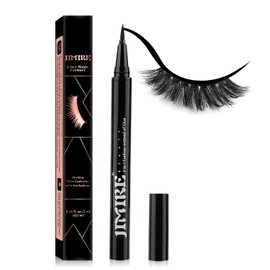 2-in-1 Eyeliner Instead of Glue, JIMIRE Magic Eyeliner | Extra Strong Hold for False Eyelashes | No Magnet & No Glue Needed | Only for 20’s to Apply Lashes