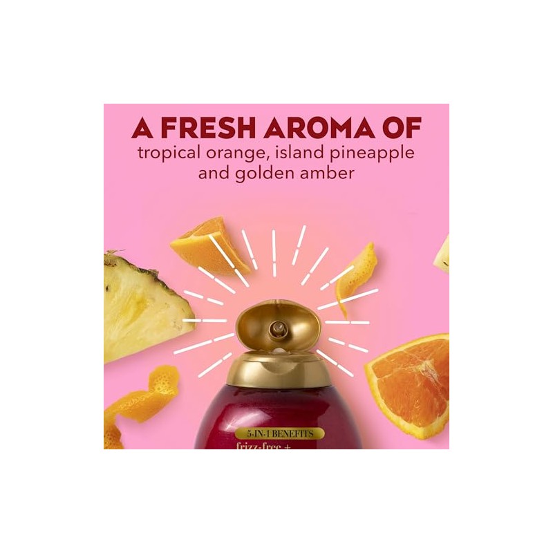 OGX Champú de aceite alisador sin frizz queratina, 5 en