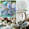 20pcs Large Natural Oyster Shells Flat Oyster Shells for Crafts
