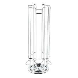 Restaurantware Restpresso 5.5 x 13 Inch Coffee Capsule Holder 1 Durable Pod Carousel - Holds 24 Dolce Gusto Pods 360-Degree Rotatable Iron Espresso Pod Organizer Pods Not Included