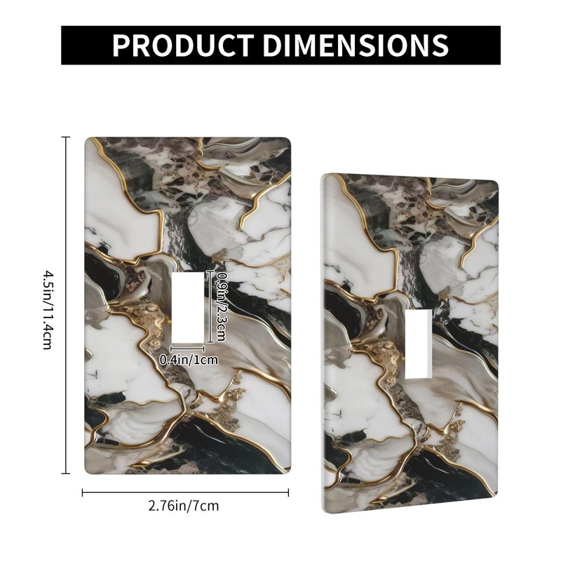 Decorative Art Light Switch Covers,1 Gang Single Toggle,Wall Plate,Switchplate Electrical