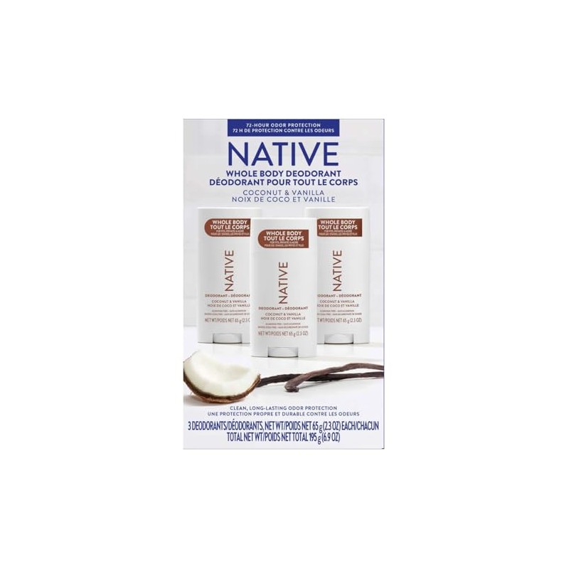 Desodorante Natural Native para Todo el Cuerpo sin Aluminio |