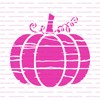 Distressed Pumpkin Stencil - Harvest-Themed Decor and Crafts, Fall Stencils