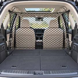 Pet Car Barrier Net – Elastic Dog Safety Mesh Divider with Hooks for Cars, SUVs & Sedans
