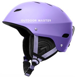 OutdoorMaster Kelvin Ski Helmet - Snowboard Helmet for Men, Women & Youth (Matte Purple,XL)