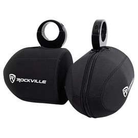 Rockville RWBC 6.5" Neoprene Marine Wakeboard Tower Speaker Covers (2), Water-Resistant, Durable Stitching, Snug Fit for Boating and Outdoor Adventures