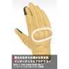 Komine 2025 Model Motorcycle 06-862 GK-862 Protective Leather Gloves, Black,