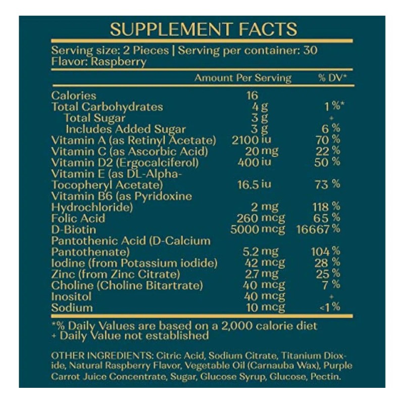 Gomitas De Biotina Para Cabello Piel Uñas Para Hombre Mujer