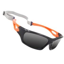 VATTER Silica Gel Unbreakable Polarized Sport Sunglasses For Kids Boys Girls Youth 8185blackorange