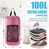 Laundry Bag Backpack,Olosar Extra Large Travel Laundry Bag with Mesh