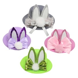 Minkissy Lovely Hairpins Set Easter Party Headdress Rabbit Ear Hat Fashion Hair Clip for Women Girls Boys Photo Prop