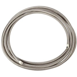Vincos 20 Ft 6AN AN6 (5/16") Universal Braided Stainless Steel PTFE TEFLON Oil Fuel Gas Line Hose