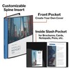 Dunwell Binder with Plastic Sleeves 24-Pocket (4 Pack, Black) -