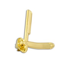 MD® Straight Razor Lapel Pin (Gold)