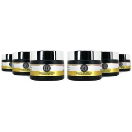 JYE Crema de Argan Hidratación para todo tipo de piel, antienvejecimiento, tratamiento antiedad natural. Incluye 6 tarros
