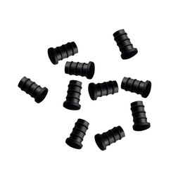 RuiMi 3.5mm Earphone Hole Dustproof Plug Black Silica Gel Material PC Mic Audio Interface Silica Gel Plug Universal 10pcs/bag