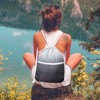 Drawstring Backpack String Bag Sackpack Cinch Water Resistant Nylon for