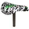 AWE® BMX Freestyle Saddle Black/White FREE SEAT POST
