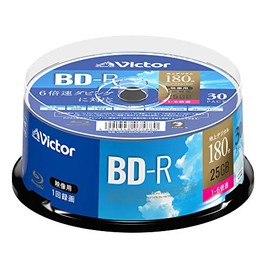 Victor (Victor) Single Recording BD-R VBR130RP30SJ1 (Single Sided, 1-Layer, 1-6x, 30 Discs) White