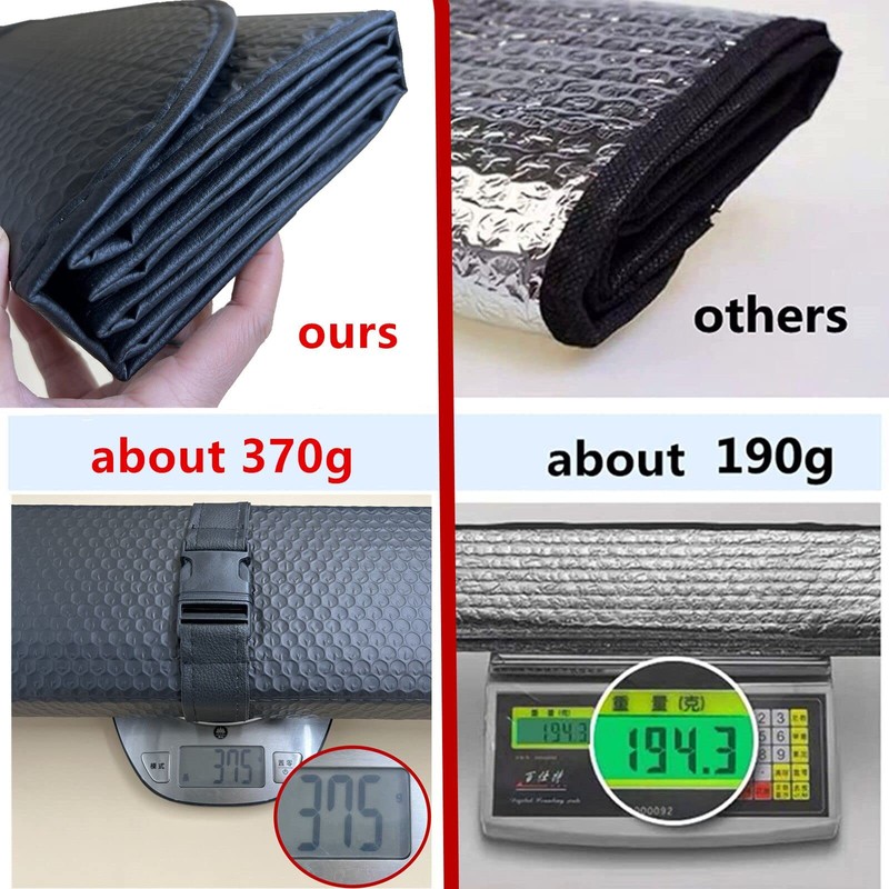 GWUSKDT Car Sun[Shade], Sun Protector,Foldable Front Window Shade-Thicken 5-Layer Bubble