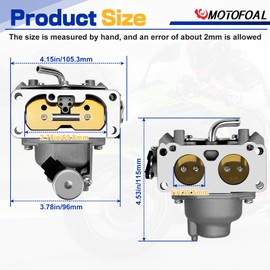 FH721V FH641V Carburetor for Kawasaki FH601V FH641V FH661V FH680V FX850V FX801V 22 HP Engine Carb Replace# 15004-0757 15004-1010 15004-0760 15004-1008 15004-1005 15004-7024 15003-7094 with Gaskets