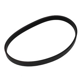 Mower Drive Belt 6PJ490 Rubber Black 14 mm Width 490 mm Circumference Timing Belt