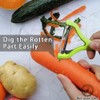 Starchef Y-Shape Peeler Slicer,Vegetable Fruit Peeler Slicer,One-Piece Design,Green
