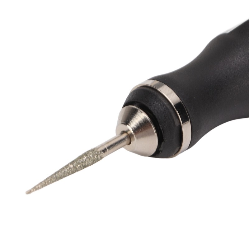 Electric Engraving Pen Aluminum Alloy Silver Mini Micro Engraver with